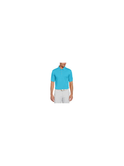 HYBRID APPAREL Mens Golf Turquoise Short Sleeve Moisture Wicking Polo S