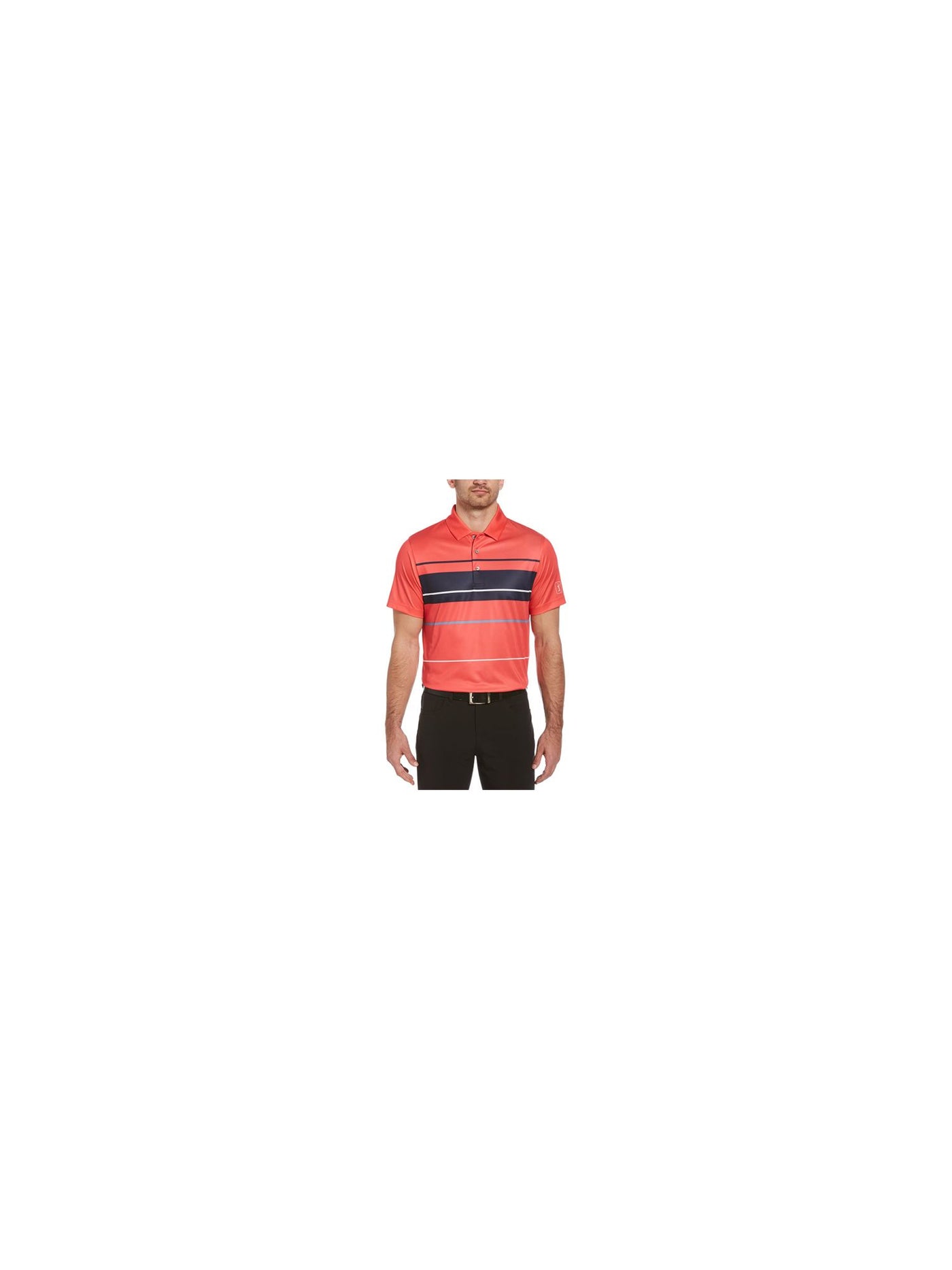 HYBRID APPAREL Mens Golf Red Short Sleeve Stretch Polo S