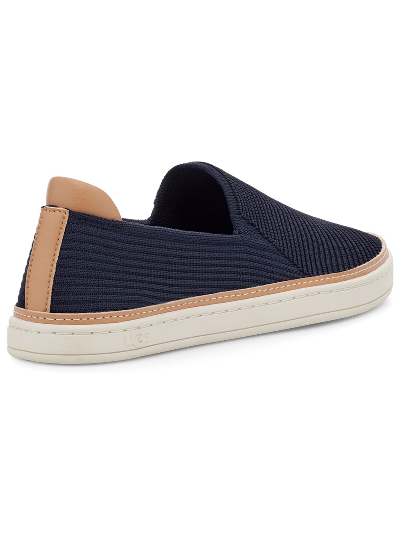 UGG Womens Navy Knit Goring Padded Sammy Round Toe Slip On Sneakers Shoes 6