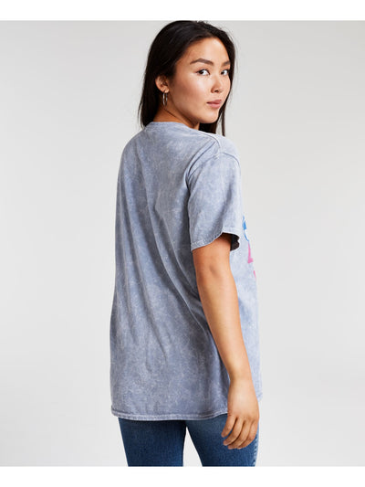 JUNK FOOD Womens Gray Graphic Short Sleeve Crew Neck T-Shirt XS