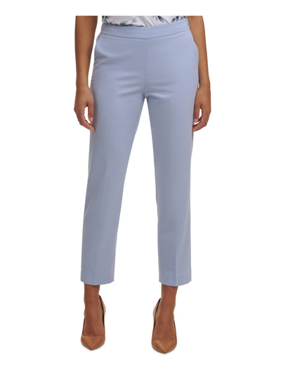 CALVIN KLEIN Womens Pocketed Slim-leg Cropped Pants