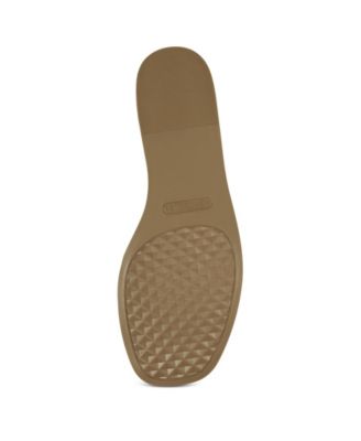 AEROSOLES Womens Black Comfort Yorketown Round Toe Wedge Slip On Leather Sandals Shoes M