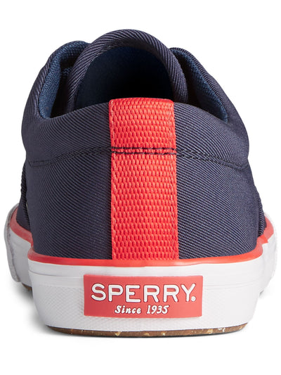 SPERRY Womens Navy Traction Padded Striper Ii Round Toe Platform Lace-Up Sneakers Shoes 11.5
