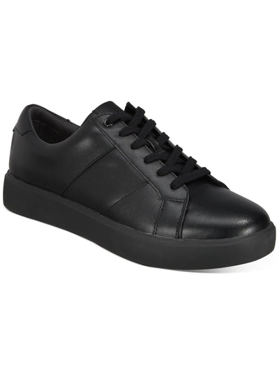 INC Mens Black Comfort Ezra Round Toe Platform Lace-Up Sneakers Shoes 9 M