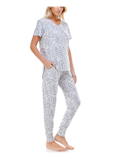 JACLYN INTIMATES Intimates Gray Hi-Lo Hem Sleep Shirt Pajama Top M