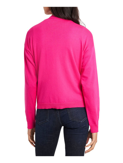 RILEY&RAE Womens Stretch Ribbed Long Sleeve Button Up Sweater