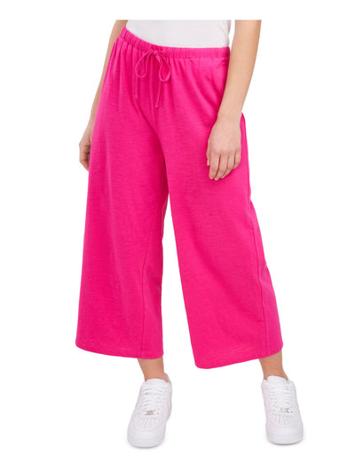 RILEY&RAE Womens Pink Stretch Tie Drawstring-waist Ankle Wide Leg Pants XL