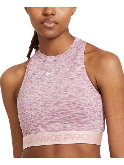 NIKE Womens Purple Sleeveless Mock Neck Active Wear Tank Top XS