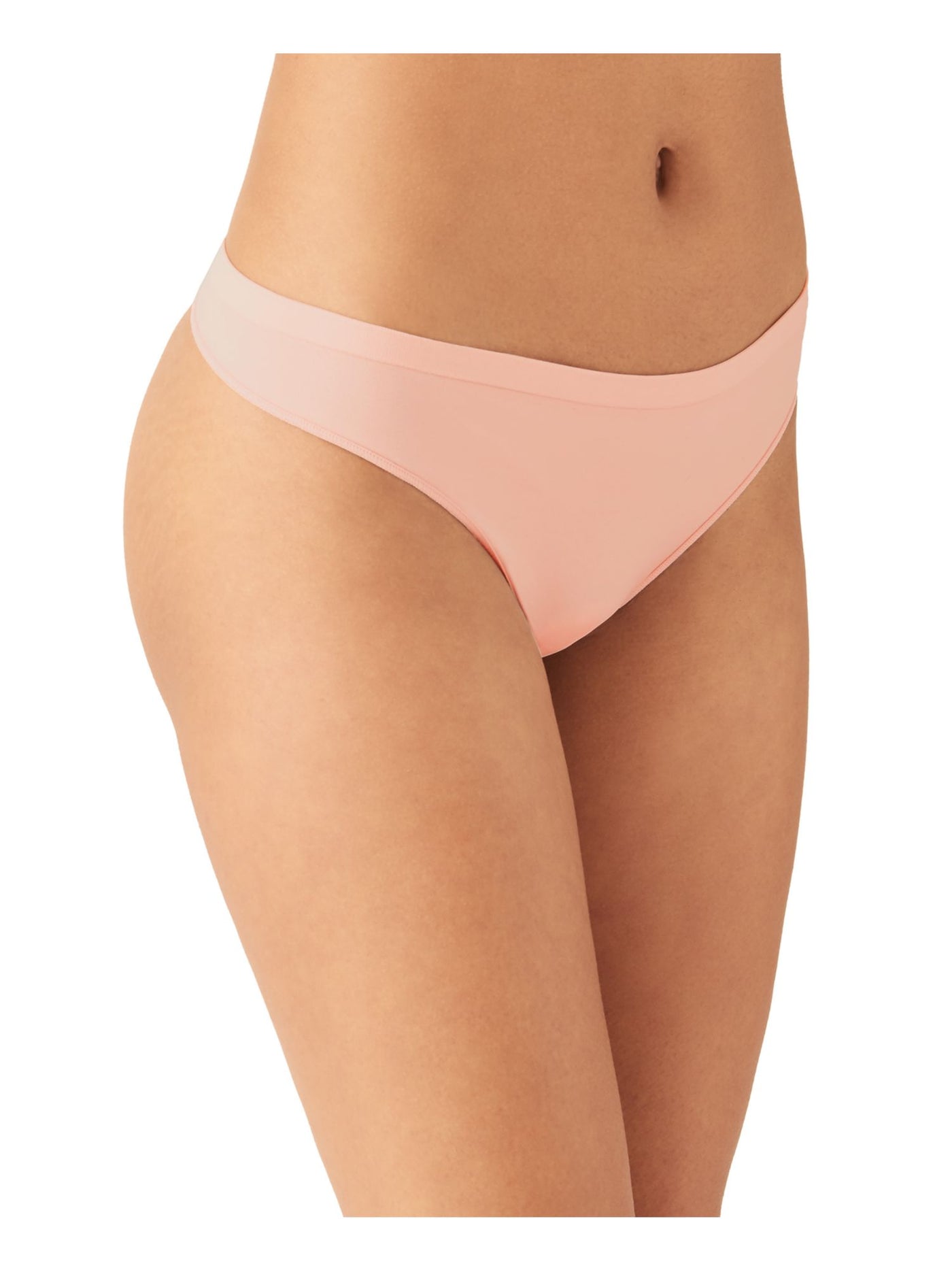 B.TEMPT'D Intimates Pink Elastic Waistband Low-Rise Thong Underwear M