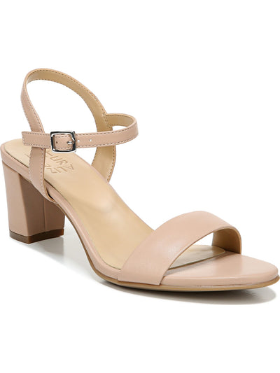 NATURALIZER Womens Beige Cushioned Bristol Almond Toe Block Heel Buckle Dress Heeled Sandal 8 M