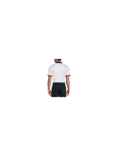 HYBRID APPAREL Mens White Classic Fit Performance Stretch Polo L