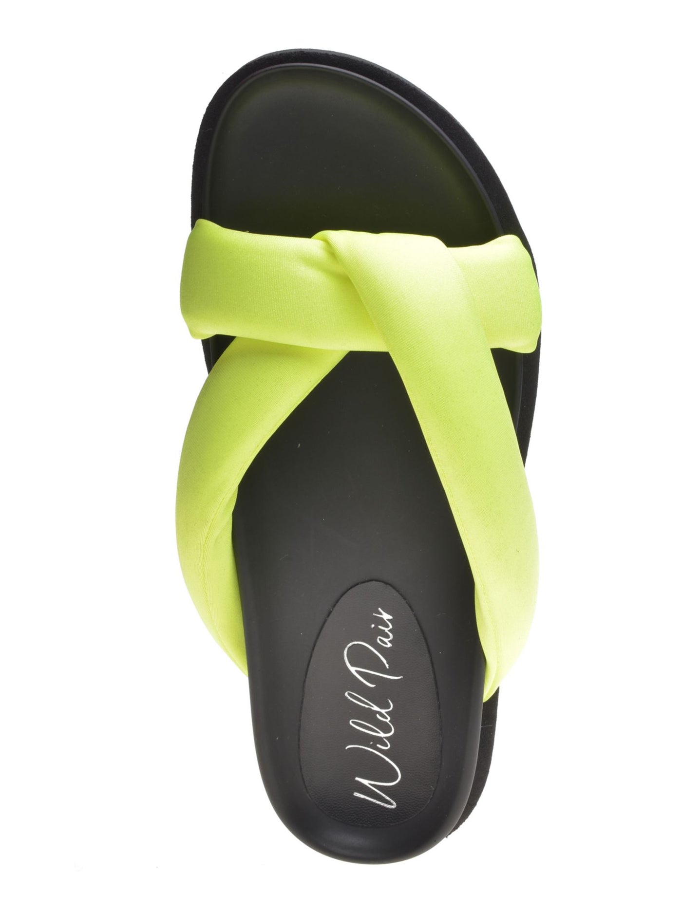 WILD PAIR Womens Green Puffer Sandals. Beck Slip On Slide Sandals Shoes 7 M