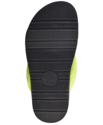 WILD PAIR Womens Green Puffer Sandals. Beck Slip On Slide Sandals Shoes 7 M