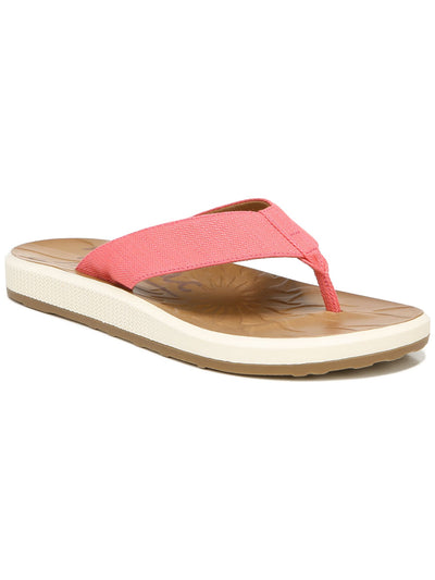 ZODIAC Womens Pink 1/2" Platform Comfort Sunny Round Toe Wedge Slip On Flip Flop Sandal 10 M