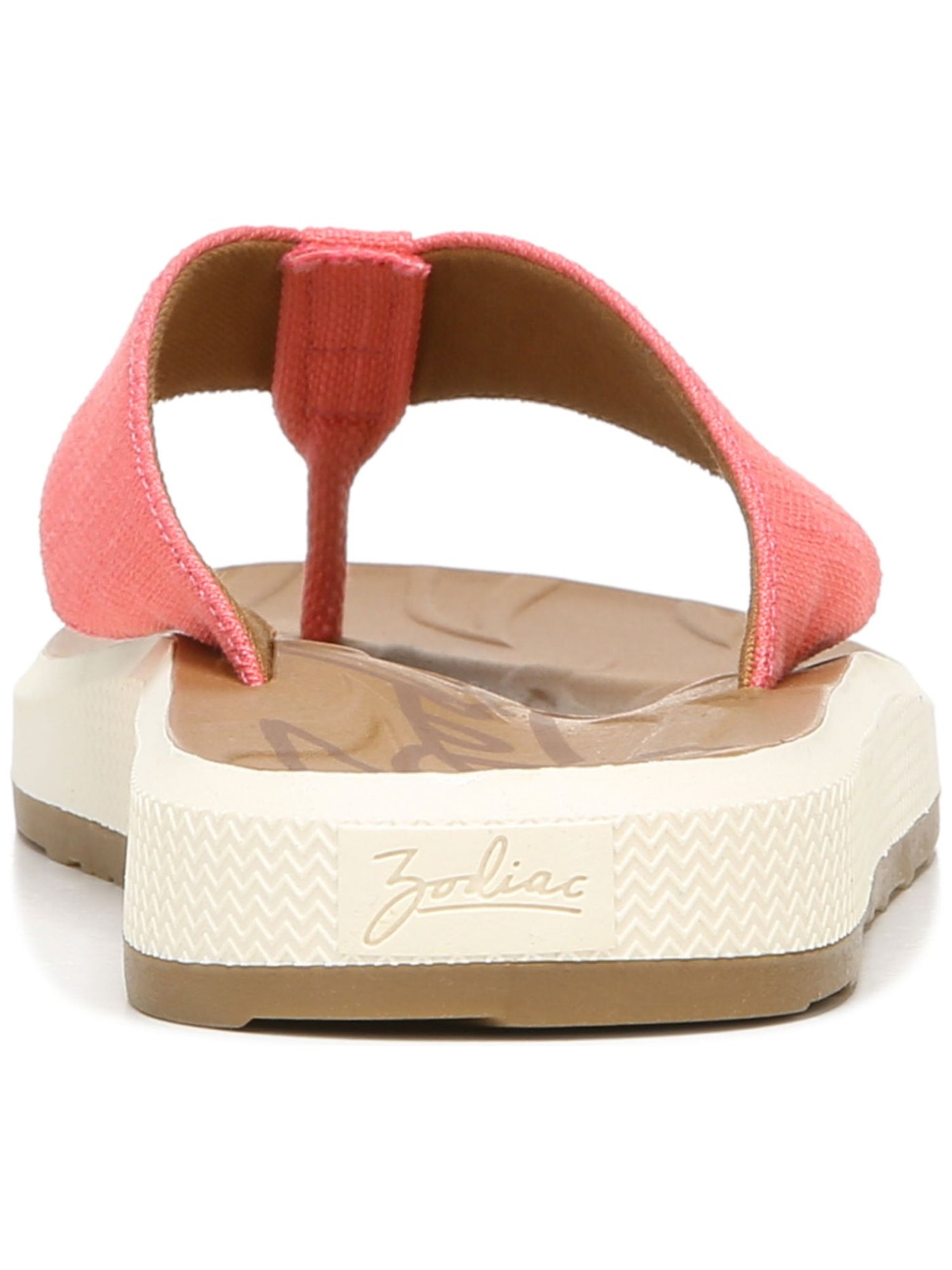 ZODIAC Womens Pink 1/2" Platform Comfort Sunny Round Toe Wedge Slip On Flip Flop Sandal 10 M