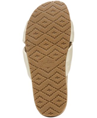 ZODIAC Womens Beige Knotted Lightweight Cork Cushioned Comfort Mae Round Toe Slip On Leather Slide Sandals Shoes M