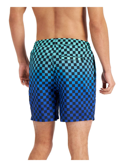 INC Mens Blue Drawstring Lined Regular Fit Quick-Dry Swim Trunks XXL