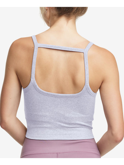 CHAMPION Womens Stretch Moisture Wicking Cropped Low Back With Strap Sleeveless V Neck Tank Top