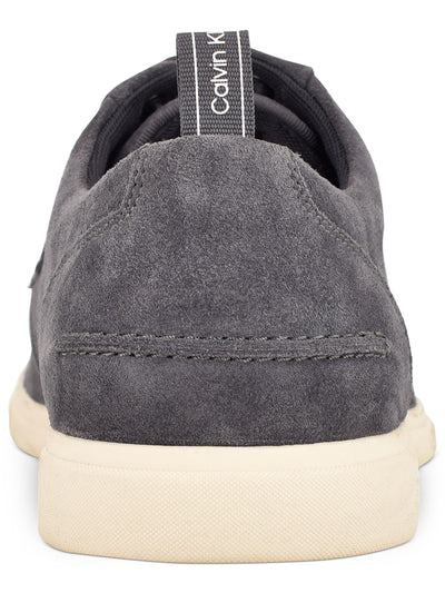 CALVIN KLEIN Mens Gray Removable Insole Cushioned Todd Round Toe Wedge Lace-Up Oxford Shoes 7.5 M