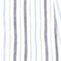 MICHAEL KORS Womens Blue Scalloped Pleated Grommet Trim Tie Belt Striped Spaghetti Strap V Neck Midi Fit + Flare Dress
