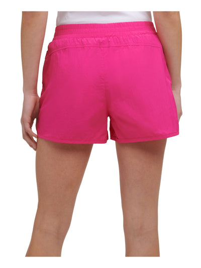 TOMMY HILFIGER Womens Pink Striped Active Wear Shorts XS