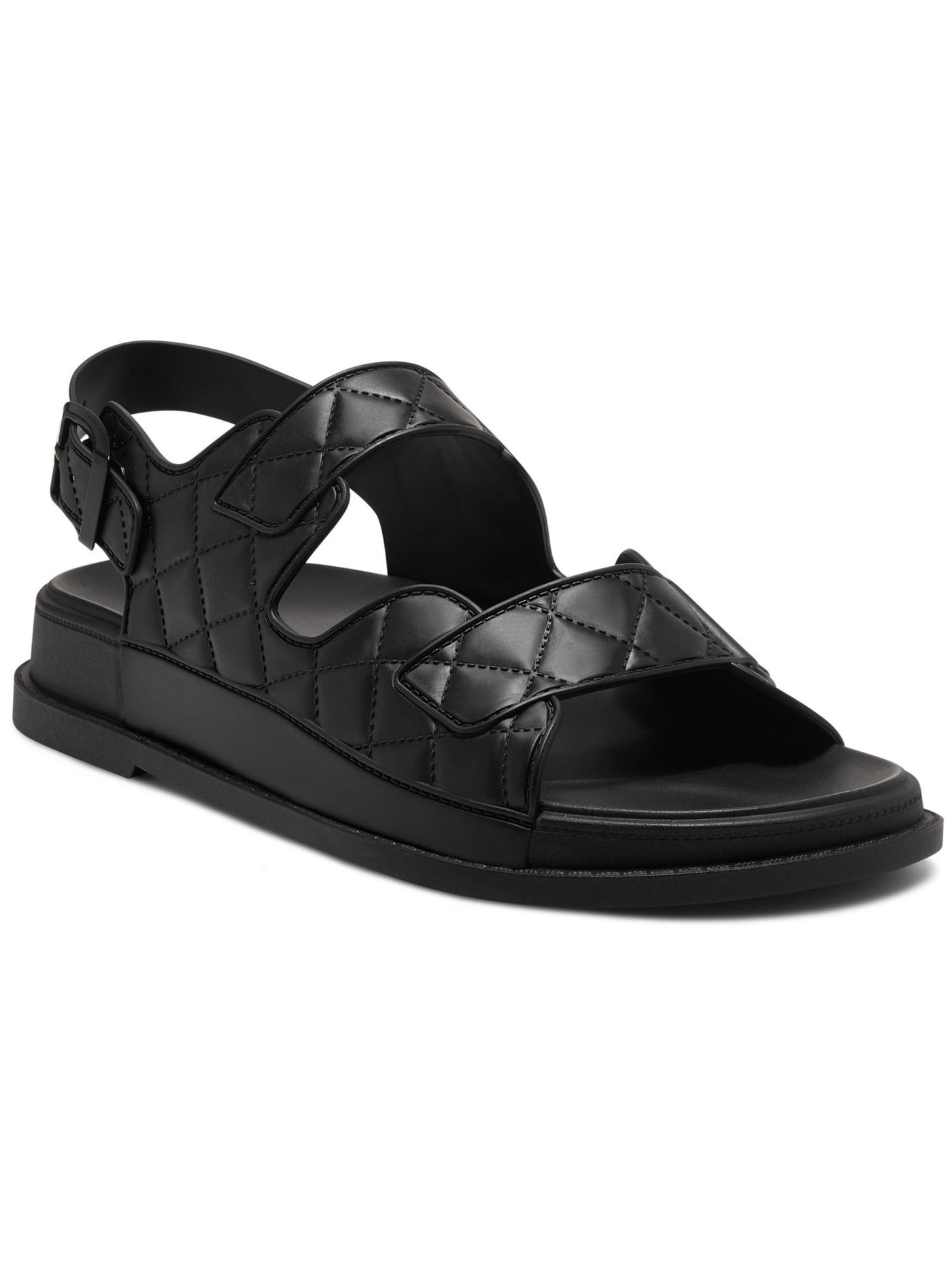 INC Womens Black Slip-Resistant Liyana Round Toe Buckle Slingback Sandal 5 M