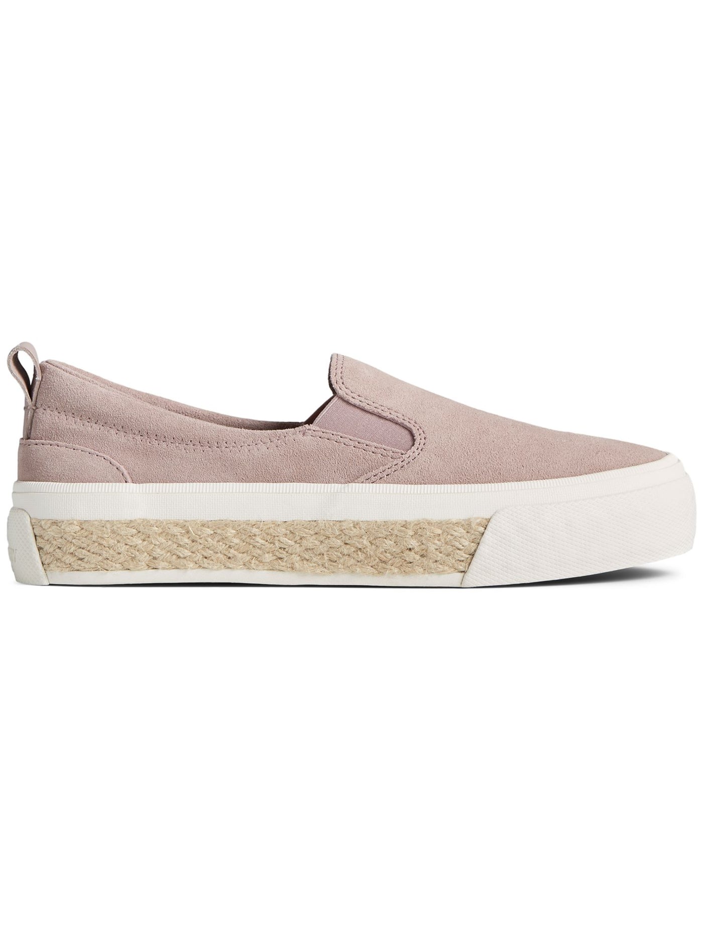 SPERRY Womens Pink Woven Goring Pull Tab Logo Cushioned Slip Resistant Twin Gore Round Toe Platform Slip On Leather Sneakers Shoes 11 M