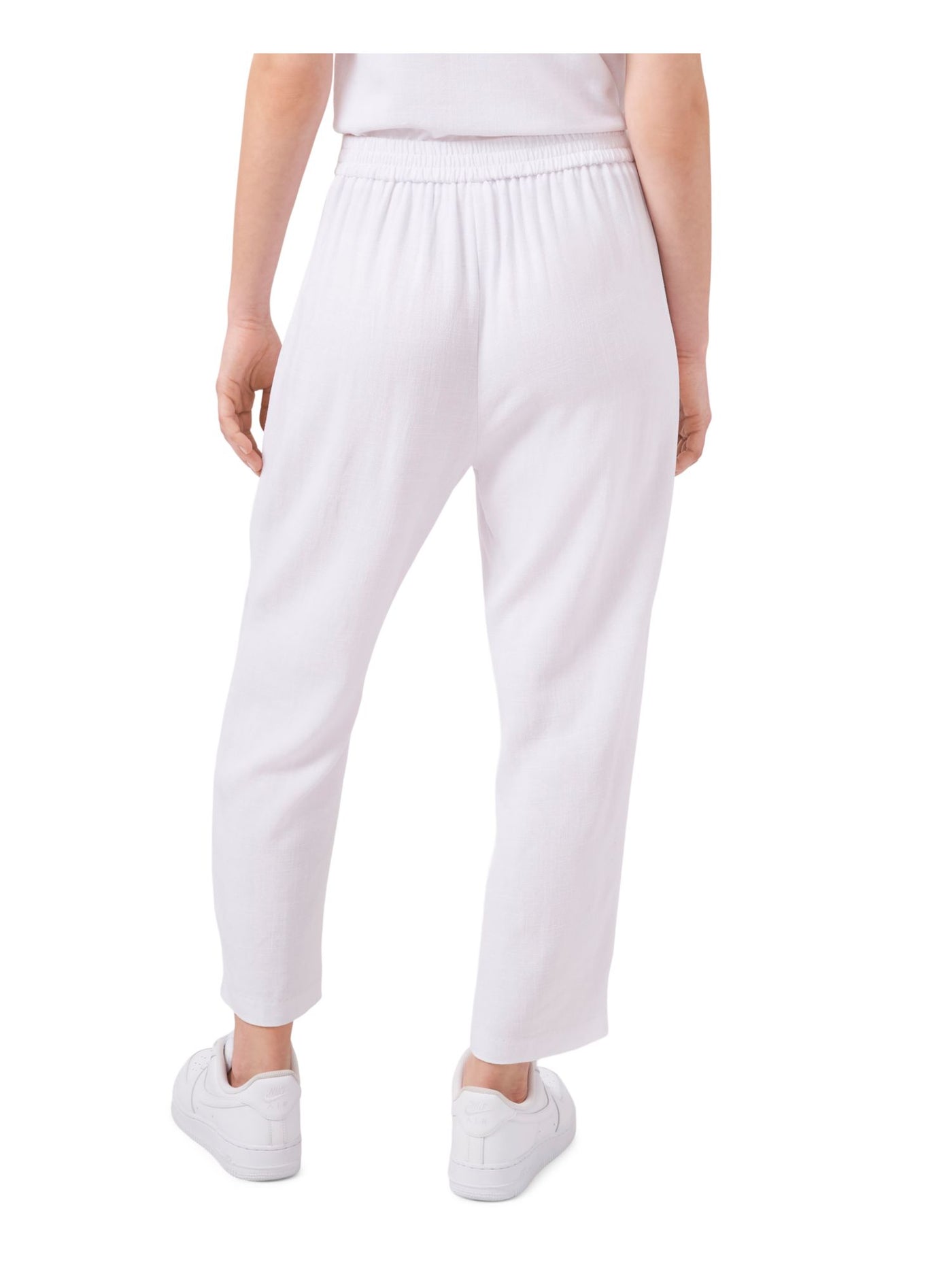 RILEY&RAE Womens White Pleated Tie Straight leg Pants XXL