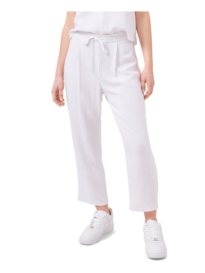 RILEY&RAE Womens White Pleated Tie Straight leg Pants S