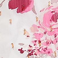SPEECHLESS Womens Pink Stretch Ruched Ruffled Tie At Waist Floral Sleeveless Surplice Neckline Midi Hi-Lo Dress