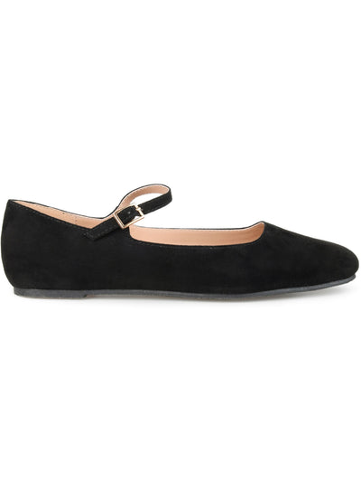 JOURNEE COLLECTION Womens Black Padded Carrie Square Toe Buckle Mary Jane 6