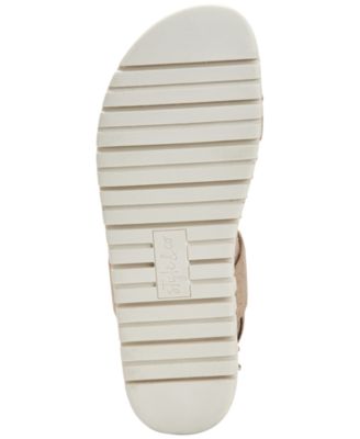 STYLE & COMPANY Womens Beige 1" Platform Stretch Comfort Milaa Round Toe Wedge Slip On Slingback Sandal M