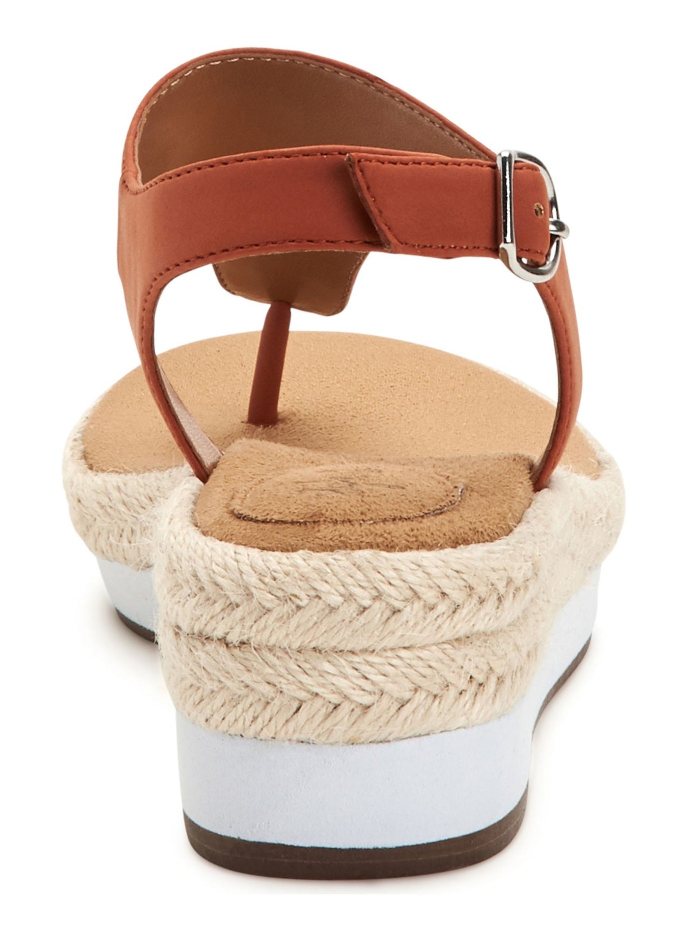 STYLE & COMPANY Womens Beige Espadrille 1" Platform Adjustable Strap Ankle Strap Balii Wedge Buckle Slingback Sandal 9 M