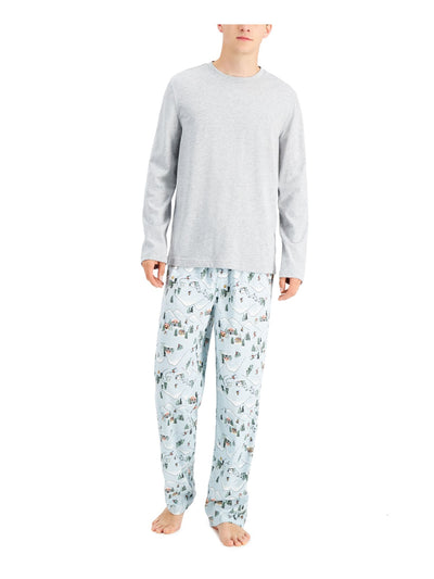 FAMILY PJs Intimates Aqua Straight Leg Sleep Pants L