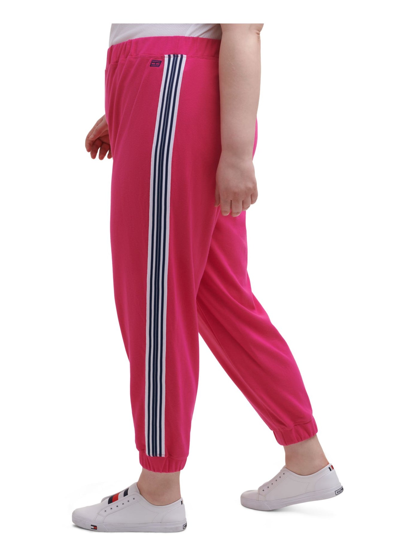 TOMMY HILFIGER SPORT Womens Pink Boyfriend Pants Plus 3X