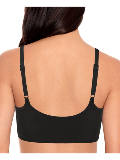 SALT + COVE Women's Black Cropped Removable Cups Scoop Neck Swimsuit Top XS