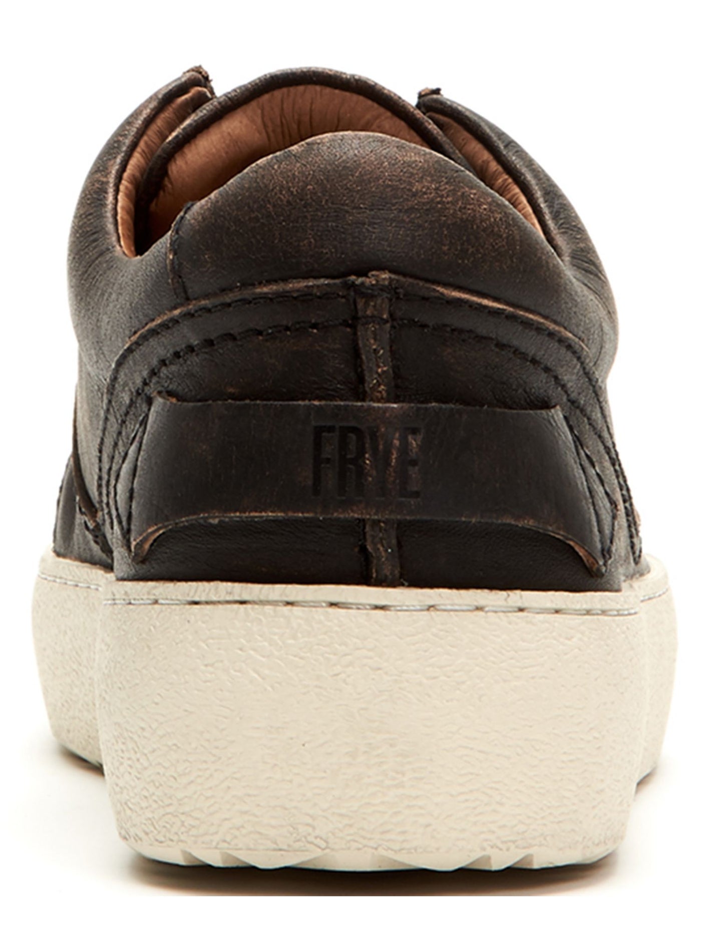 FRYE Womens Black Cushioned Padded Webster Round Toe Platform Lace-Up Leather Sneakers Shoes 6 M