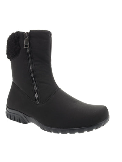 PROPET Womens Black Cushioned Dani Round Toe Block Heel Zip-Up Boots Shoes 6 M