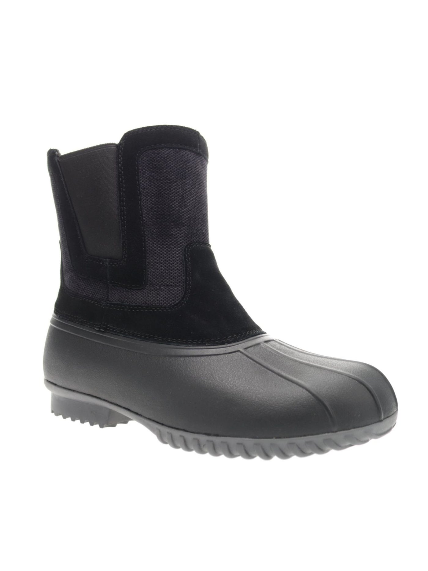 PROPET Womens Black Goring Waterproof Padded Insley Round Toe Zip-Up Leather Duck Boots 12 2E
