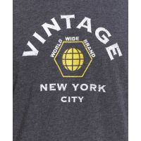 WEATHERPROOF VINTAGE Mens Gray Logo Graphic Cotton Blend T-Shirt