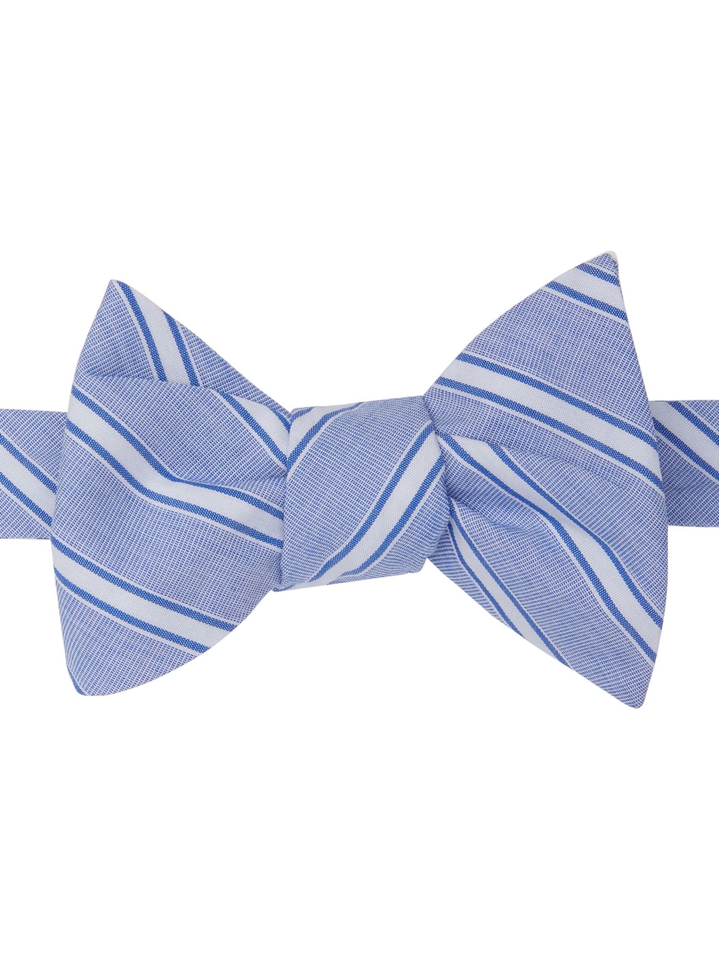 TOMMY HILFIGER Mens Light Blue Stripe To-tie Design Bow Tie