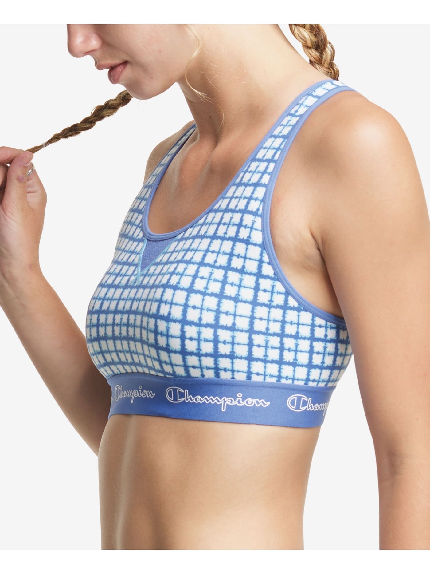 CHAMPION Intimates Blue Full Coverage Moderate Support Cutout Sports Bra S