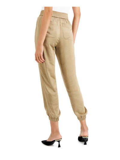 CHARTER CLUB Womens Zippered Pocketed Ankle  Elastic Waistband And Hem Wear To Work Cuffed Pants