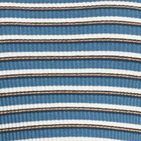 DICKIES Womens Blue Striped Short Sleeve Crew Neck T-Shirt