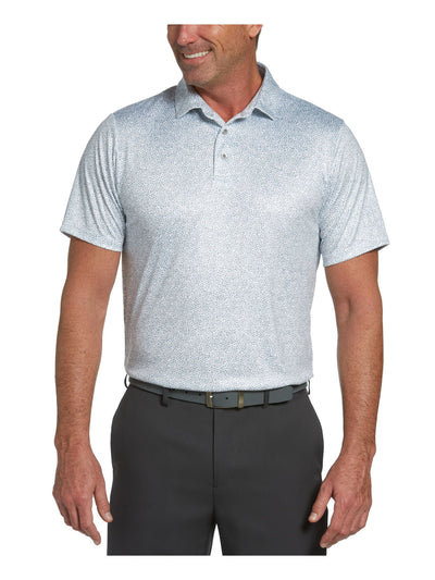 HYBRID APPAREL Mens White Printed Stretch Polo 3XL Tall