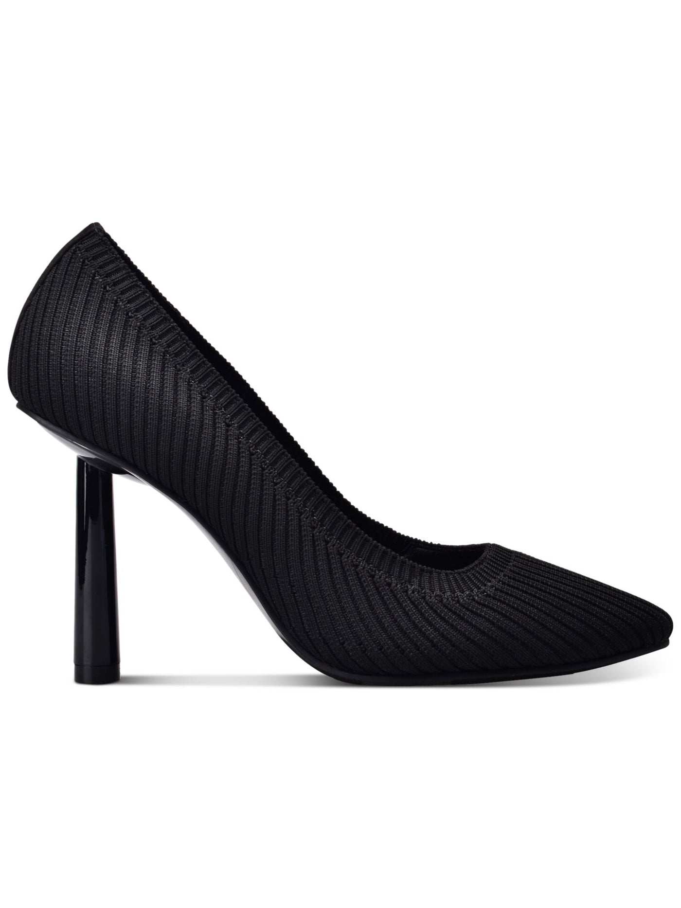 WILD PAIR Womens Black Striped Comfort Daliaa Pointed Toe Stiletto Slip On Dress Pumps Shoes 7.5 M