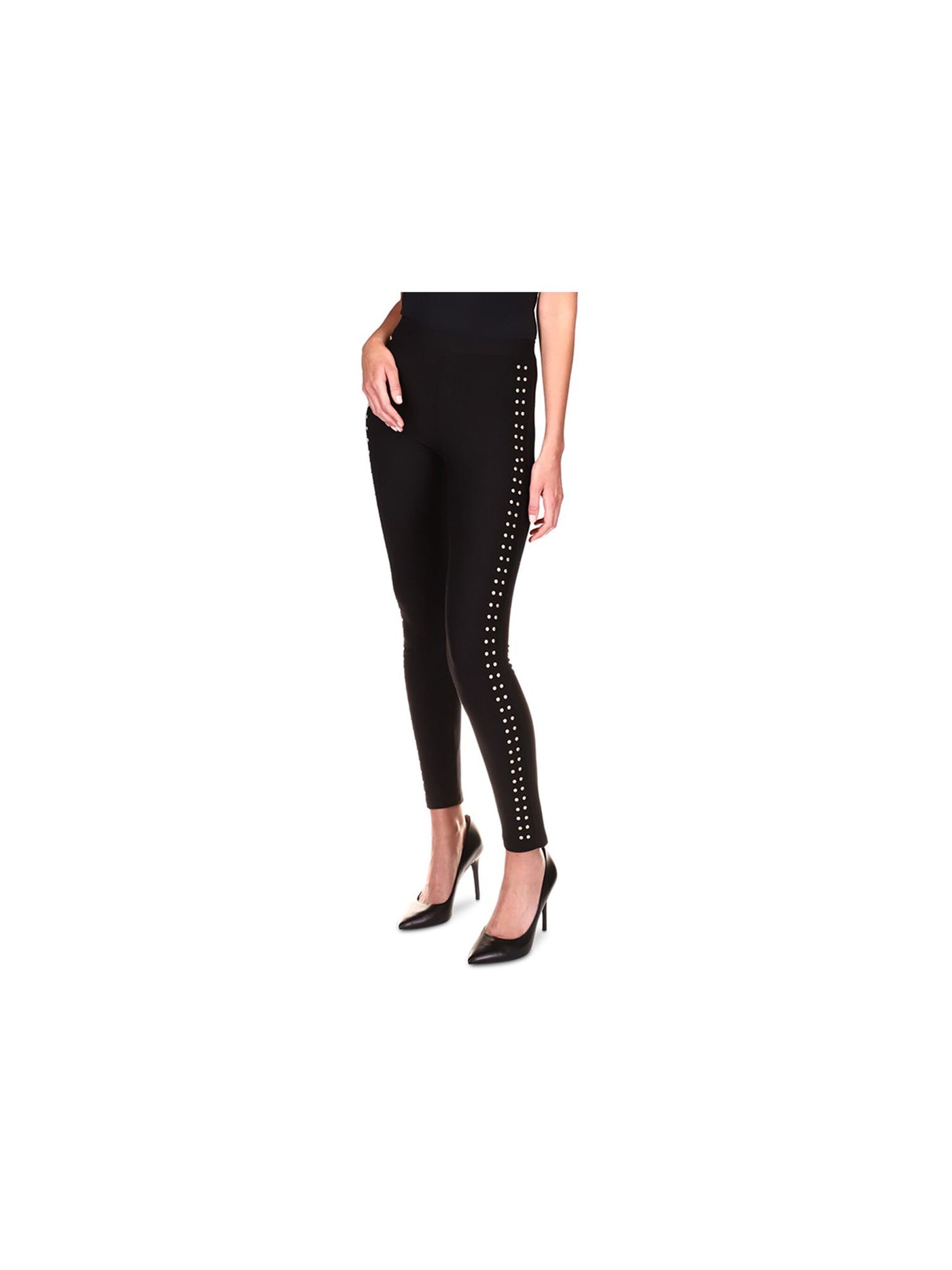 MICHAEL MICHAEL KORS Womens Black Skinny Leggings Petites P\XS