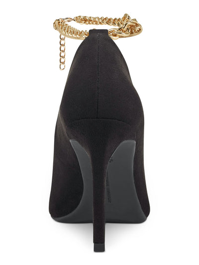 INC Womens Black Sadelle Pointed Toe Stiletto Buckle Dress Pumps Shoes 8.5 M
