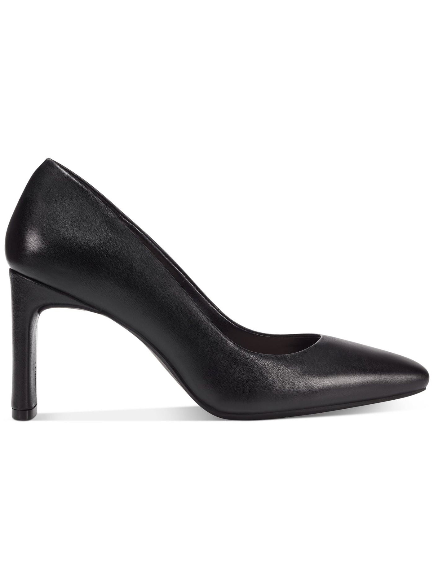 ALFANI Womens Black Cushioned Tarah Step N Square Toe Block Heel Slip On Leather Pumps Shoes 7 M