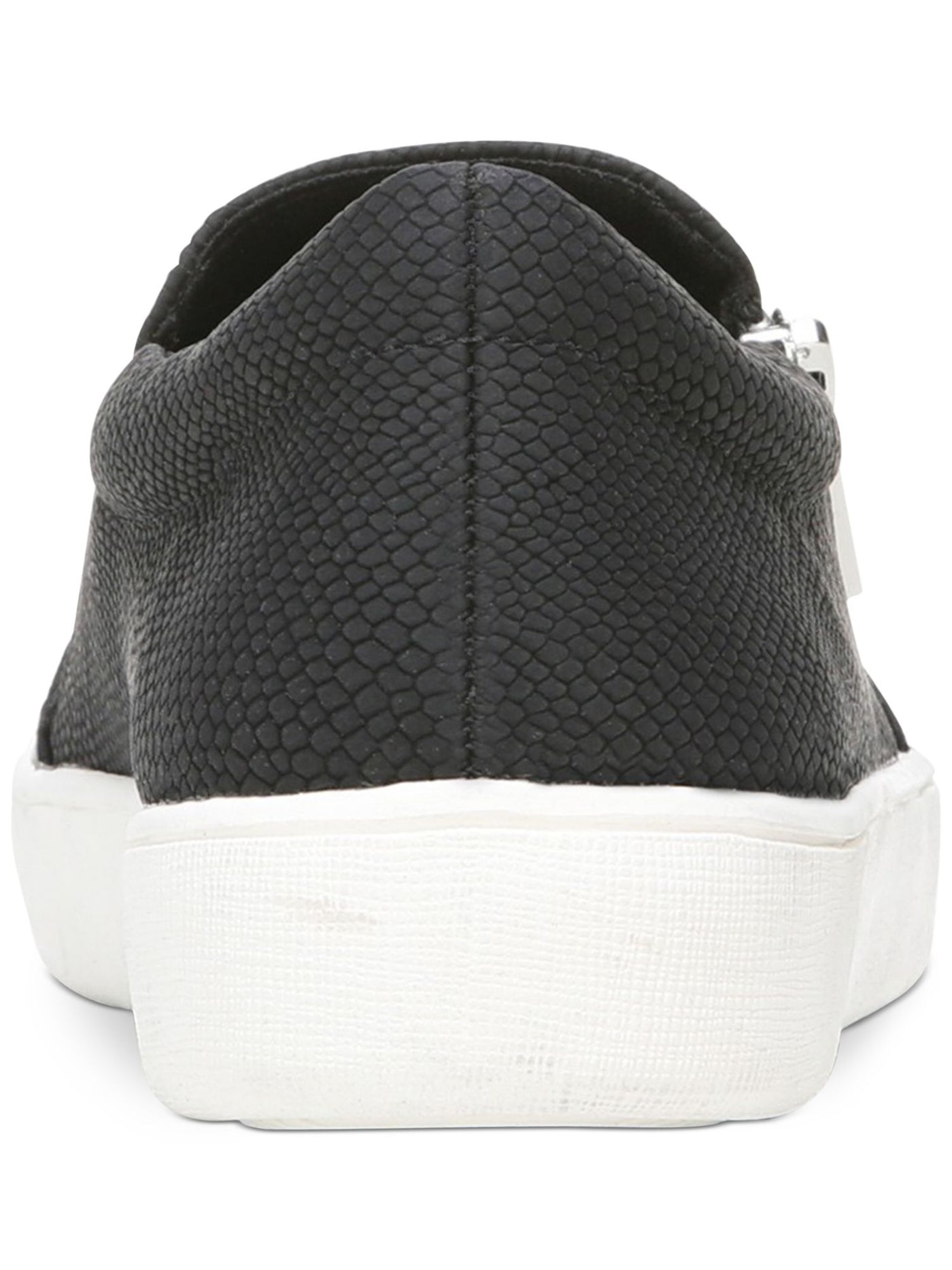 STYLE & COMPANY Womens Black Snake Padded Collar Goring Zipper Accent Moira Round Toe Platform Zip-Up Sneakers Shoes 8 M